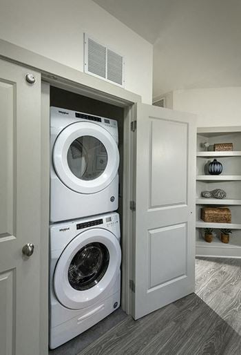 Full-size washer and dryer